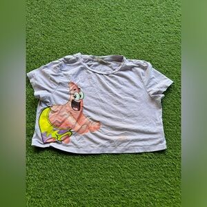 Girls spongebob shirt cropped (11/12Y)